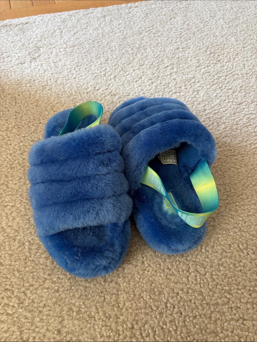 Ugg slippers size 4 blue